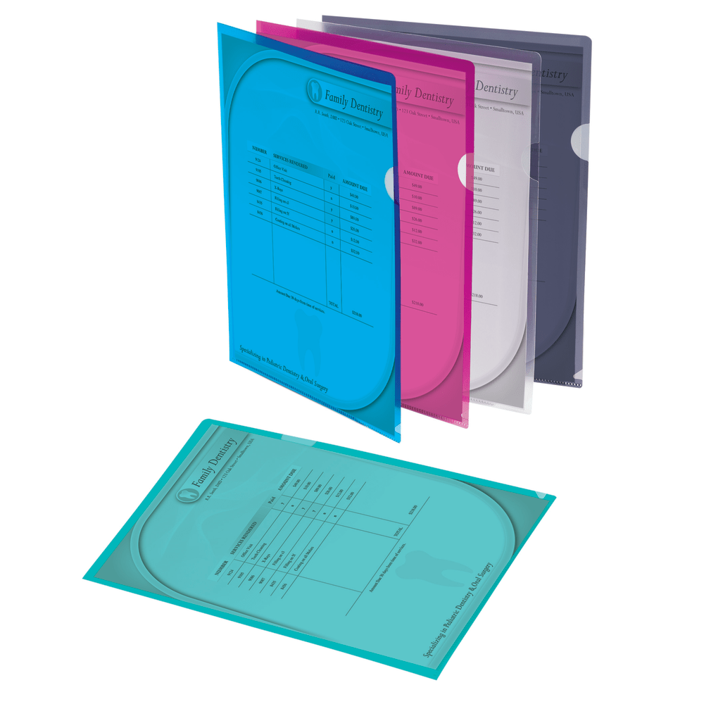 Office Depot Brand Poly Project View Folders, Letter Size, Assorted Colors, Pack Of 10