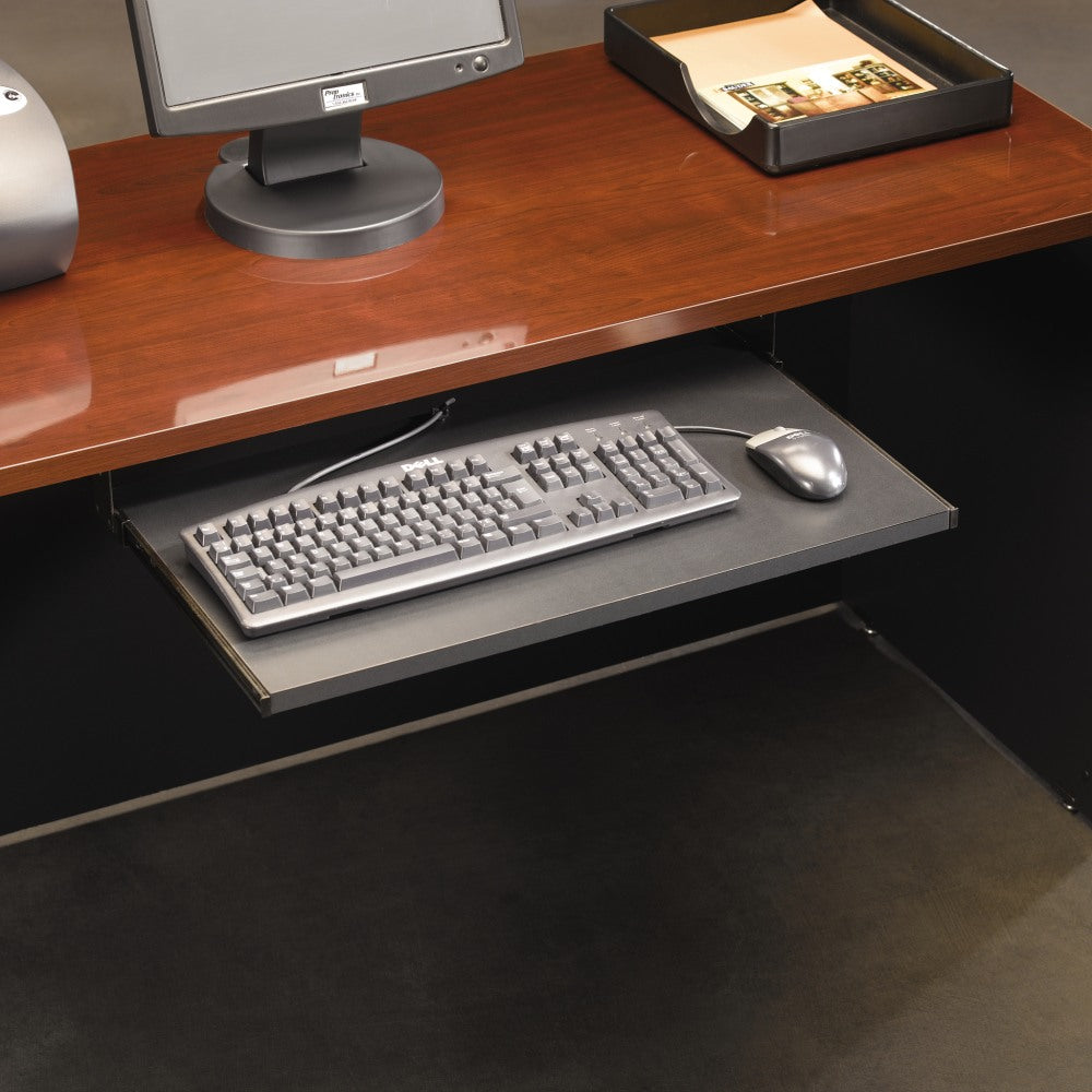 Sauder Via Keyboard Shelf, Soft Black