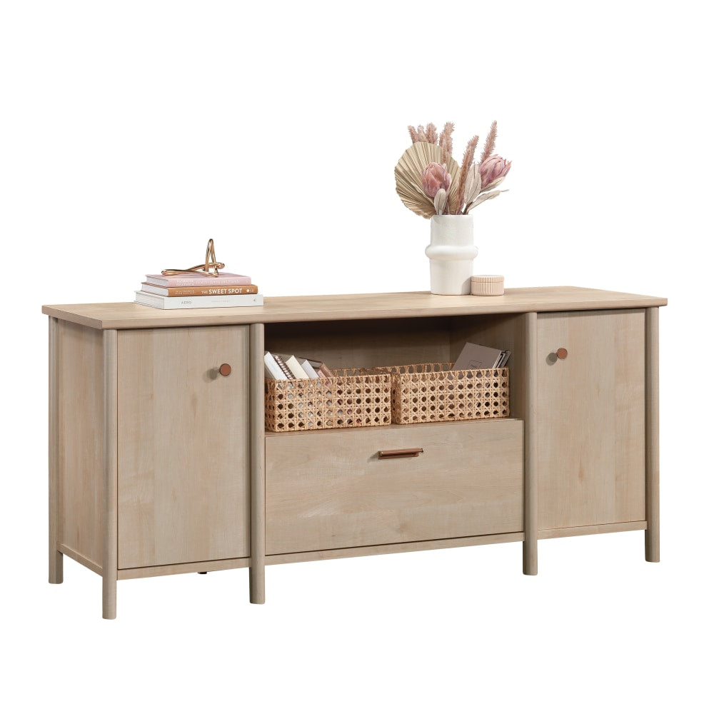 Sauder Whitaker Point 66-3/4inW x 20-1/2inD Lateral File Cabinet Credenza, Natural Maple