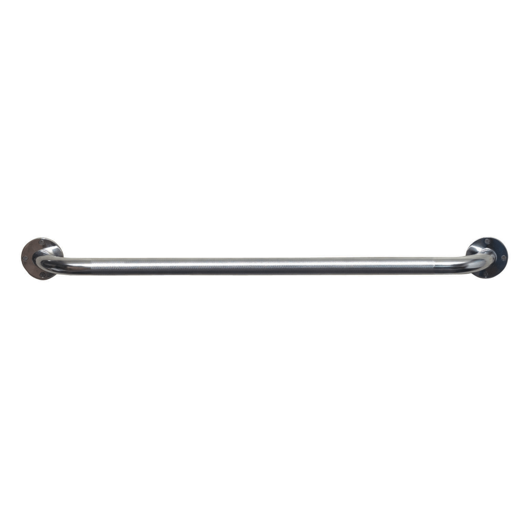 DMI Textured Steel Bath And Shower Grab Bar, 32inH x 2inW x 3inD, Silver