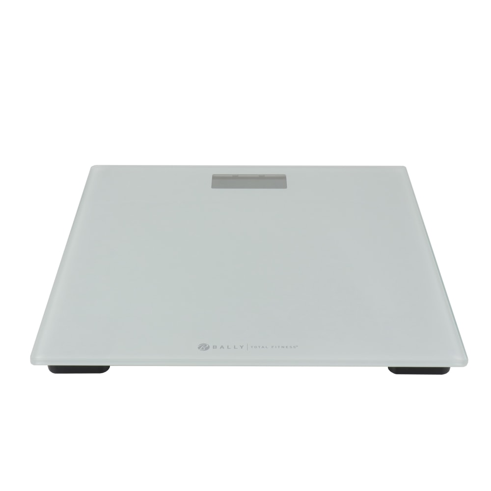 Bally Total Fitness 995110091M Digital Bathroom Scale, 1inH x 11-3/4inW x 11-3/4inD, Gray