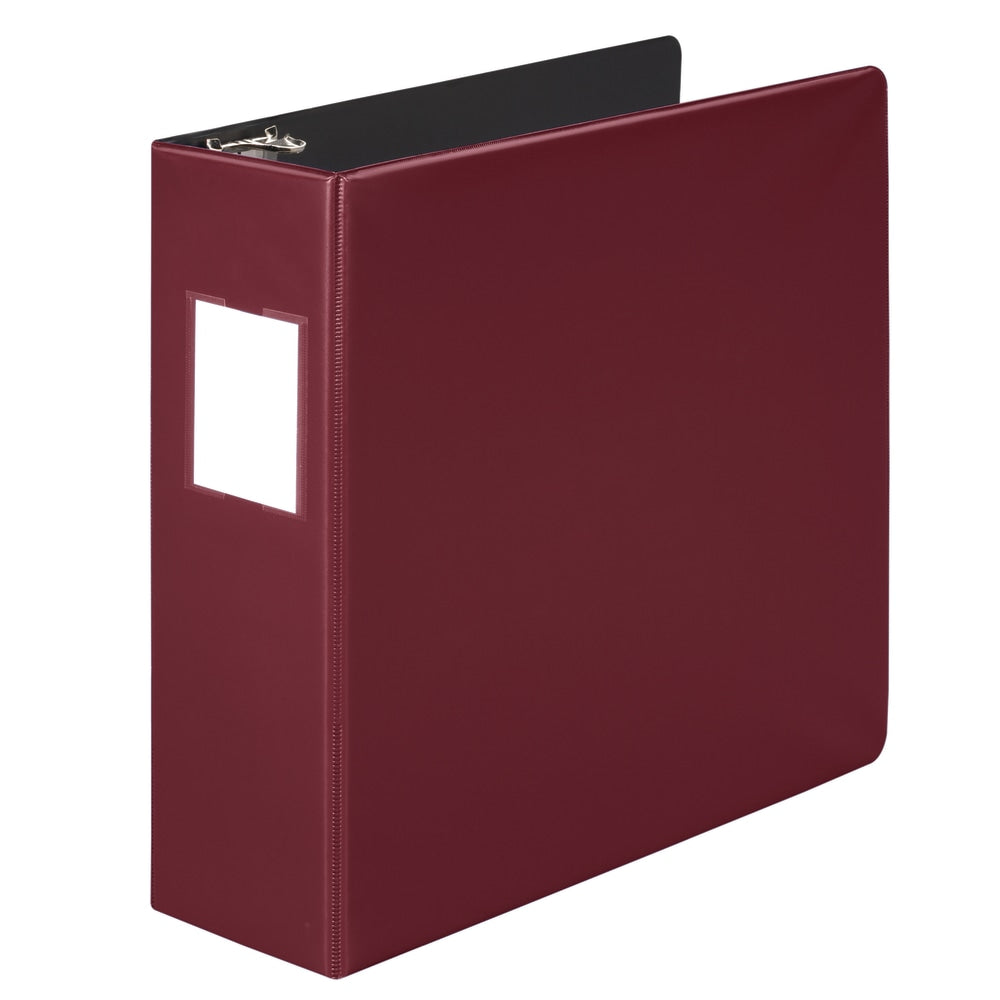 Wilson Jones Heavy-Duty 3-Ring Binder, 3in D-Rings, 42% Recycled, Dark Red