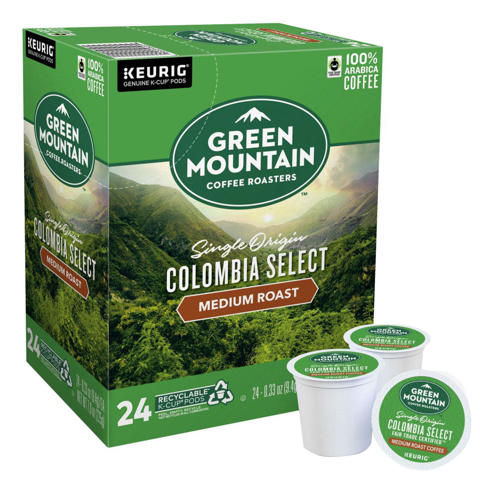 Green Mountain Coffee Single-Serve Coffee K-Cup, Colombian, Carton Of 96, 4 x 24 Per Box