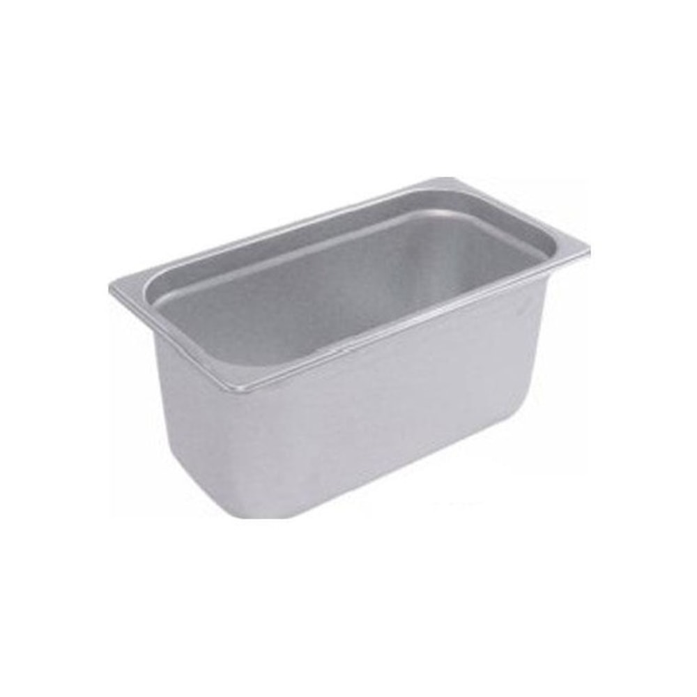 Winco 1/3 Size 6in Steam Table Pan, Silver