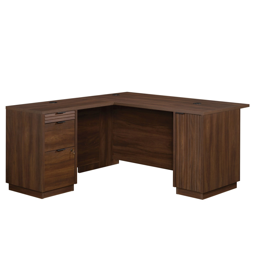 Sauder Palo Alto 60inW Commercial L-Shaped Computer Desk, Spiced Mahogany