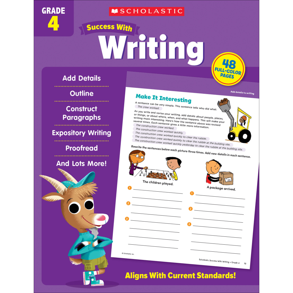 Scholastic Success With Writing, Grade 4