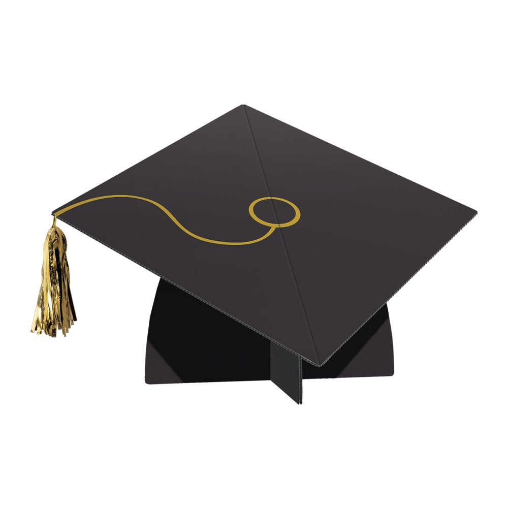 Amscan Large Dimensional Graduation Cap Yard Sign, 32in x 32in, Black