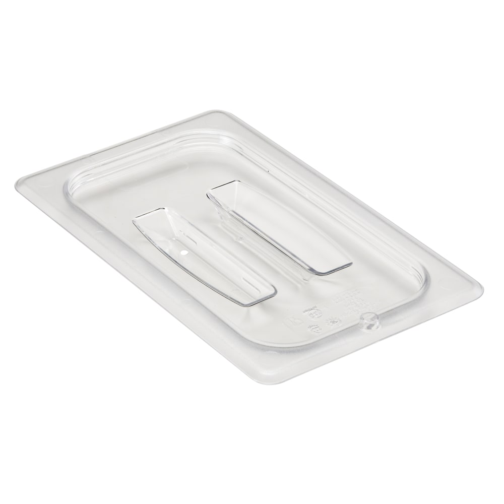 Cambro Camwear 1/4 Food Pan Lids With Handles, Clear, Set Of 6 Lids