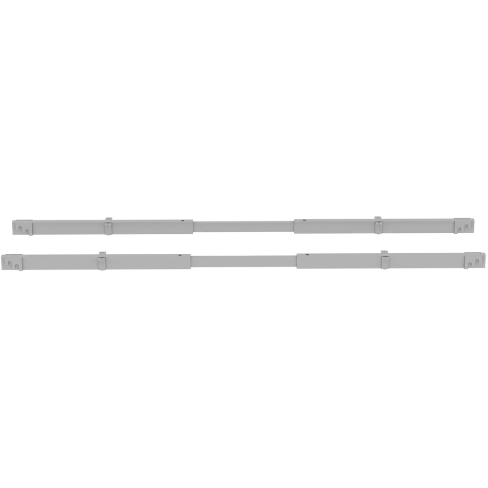 Lorell Relevance Series Adjustable Crossbar Set, Silver