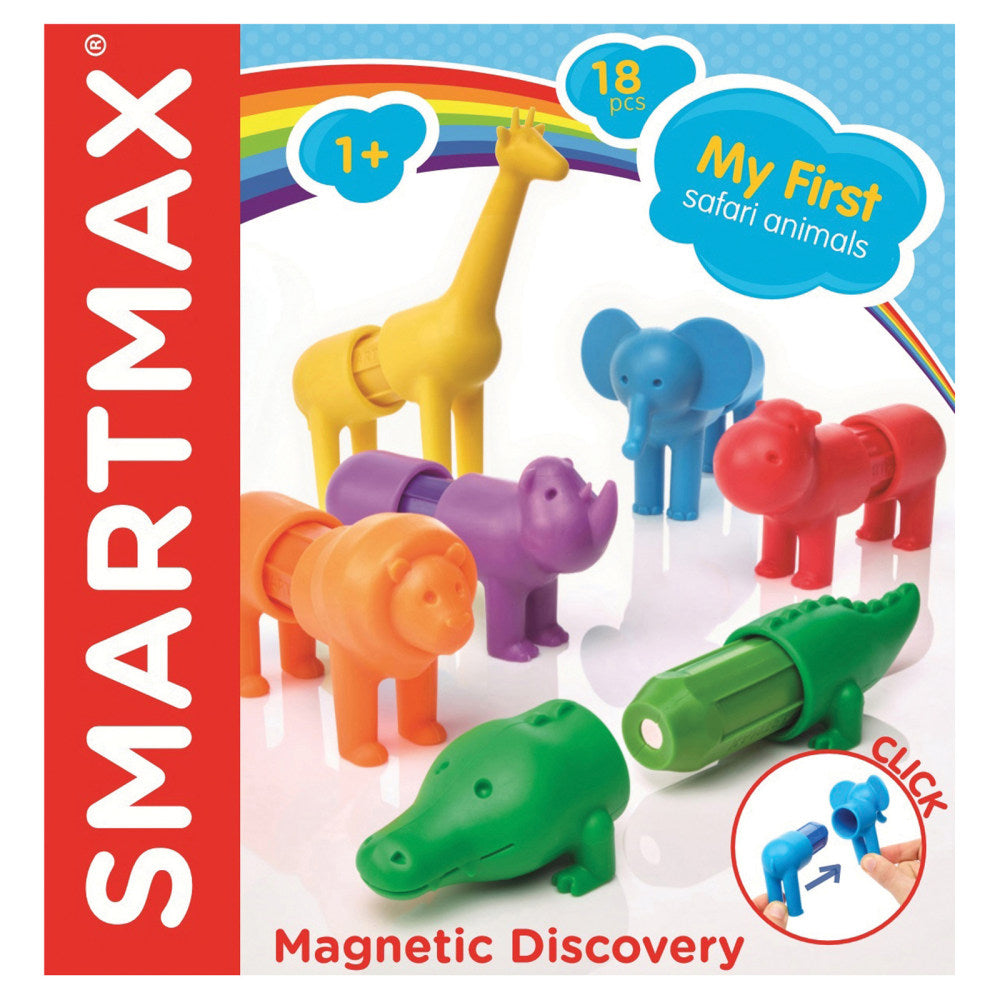 SmartMax My First Safari Animals, Assorted Colors, Set Of 6 Animals