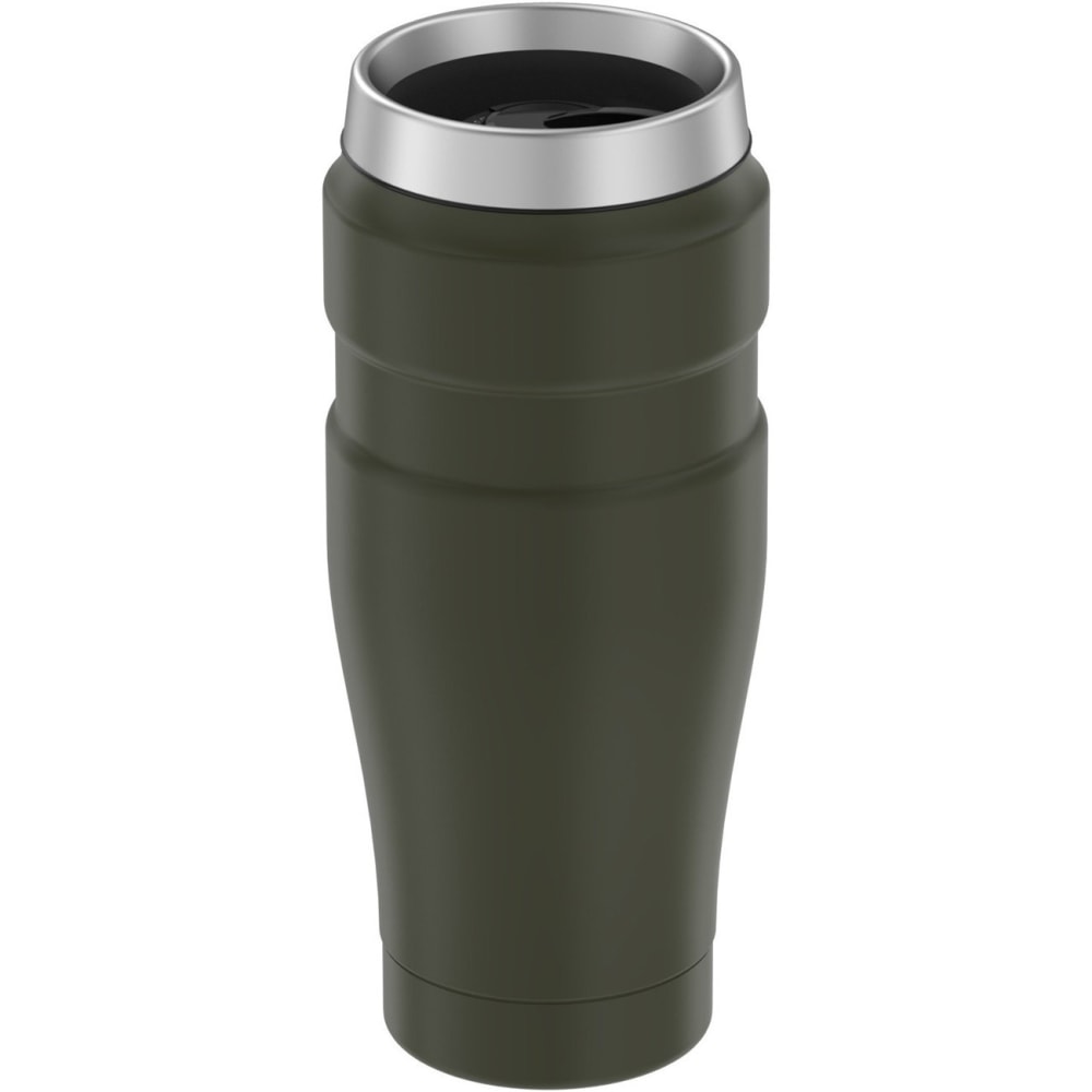 Stainless King SK1005AG4 16-Ounce Stainless King Stainless Steel Travel Tumbler - Green - Stainless Steel Body