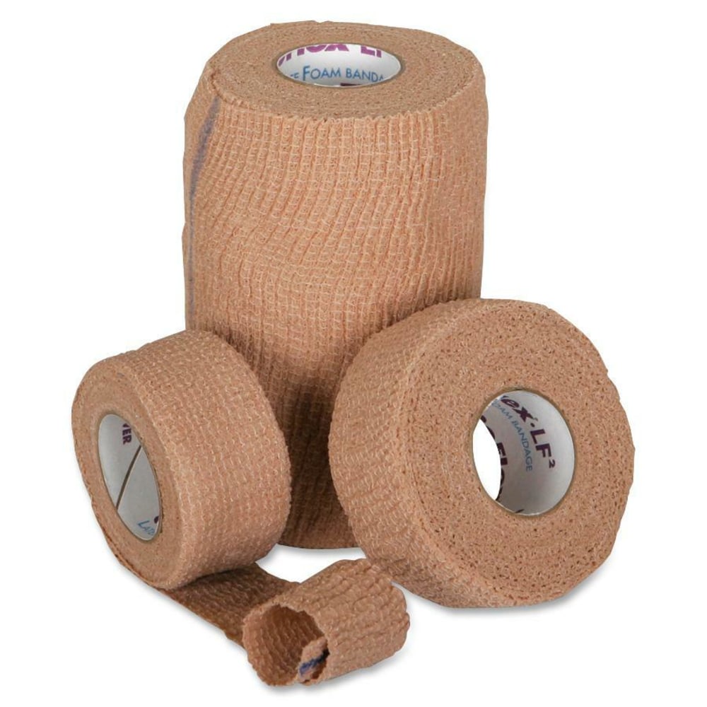 Medline Co-Flex LF2 Sterile Bandages, 3in x 5 Yd., Tan, Case Of 20