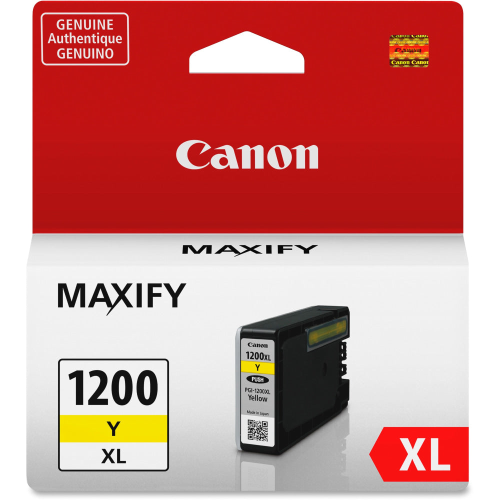 Canon PGI-1200XL Yellow High-Yield Ink Tank, 9198B001