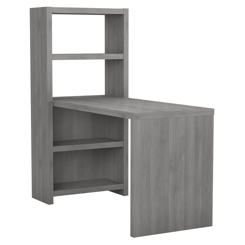 Bush Business Furniture Echo 56inW Bookcase Computer Desk, Modern Gray, Standard Delivery