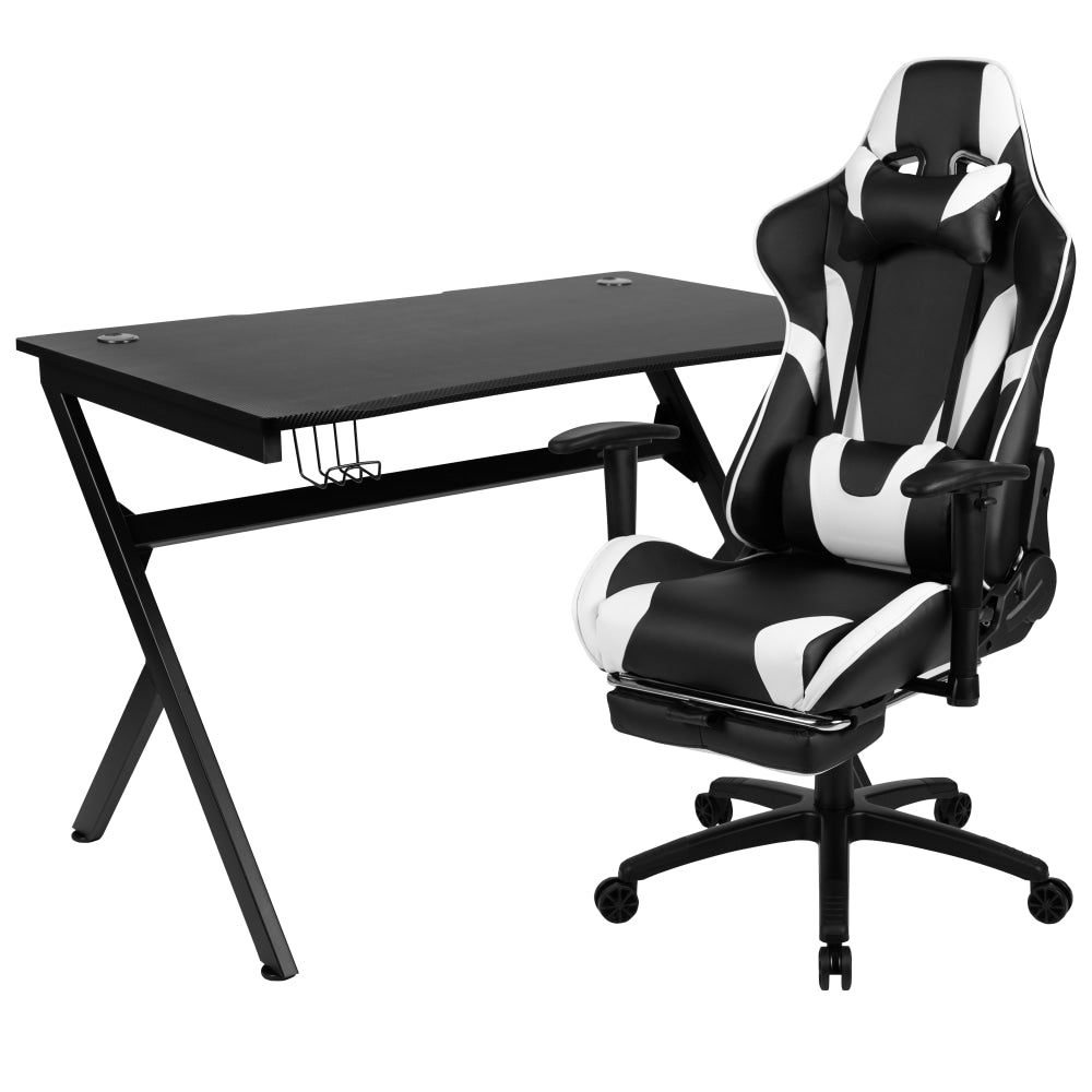 Flash Furniture Gaming Desk And Gaming Chair Set, Black