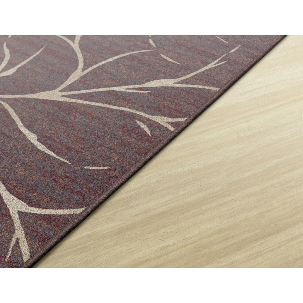 Flagship Carpets Printed Rug, Moreland, 4ftH x 6ftW, Plum Wine