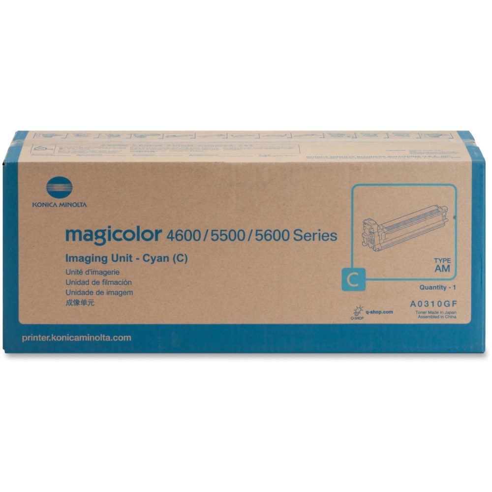 Konica Minolta - (120 V) - cyan - original - printer imaging unit - for magicolor 4650, 5550, 5570, 5650, 5670