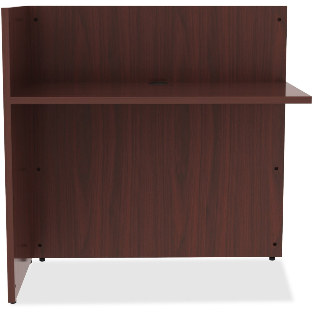 Lorell Essentials 42inW Reception Computer Desk Return, Mahogany