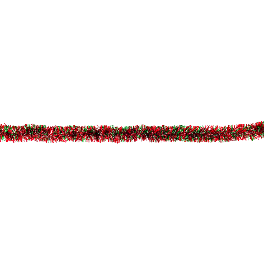 Amscan Christmas Giant Tinsel Garland, 2inH x 108inW, Red/Green