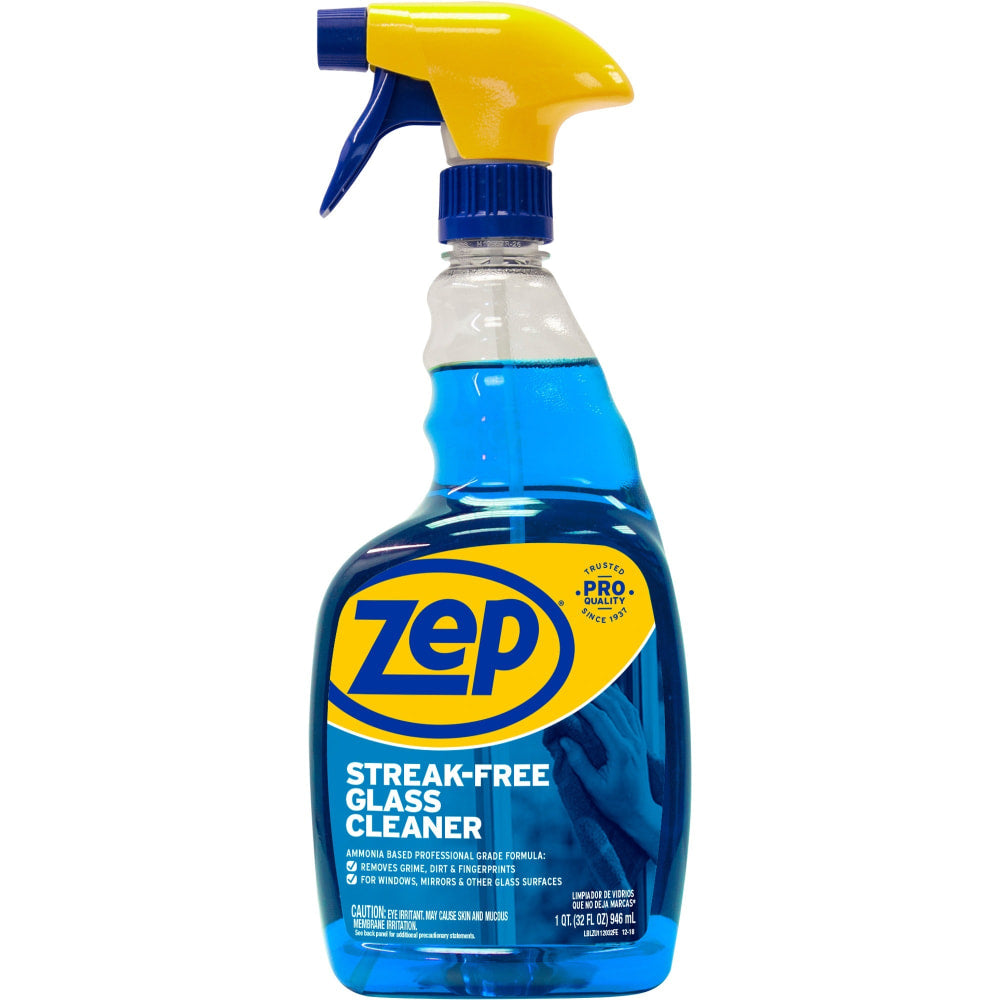 Zep Streak-Free Glass Cleaner, 32 Oz Bottle