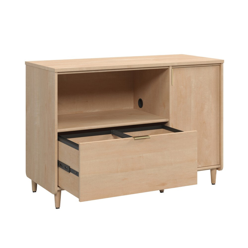 Sauder Clifford Place Credenza For 46in TVs, Natural Maple