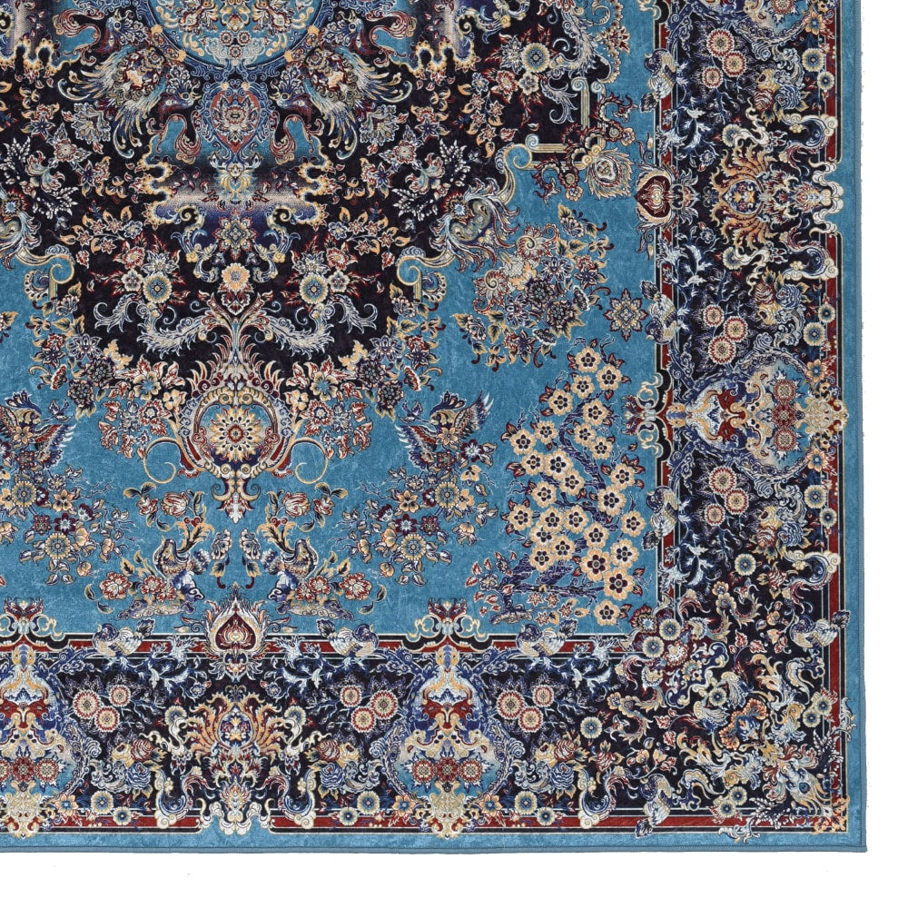 Linon Innova Area Rug, 2-9/53ft x 3-9/53ft, Piero Blue/Navy