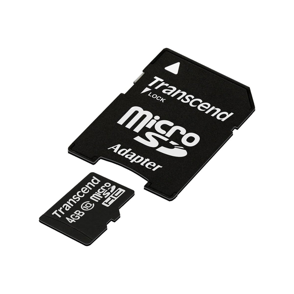 Transcend Premium - Flash memory card (microSDHC to SD adapter included) - 4 GB - Class 10 - 133x - microSDHC