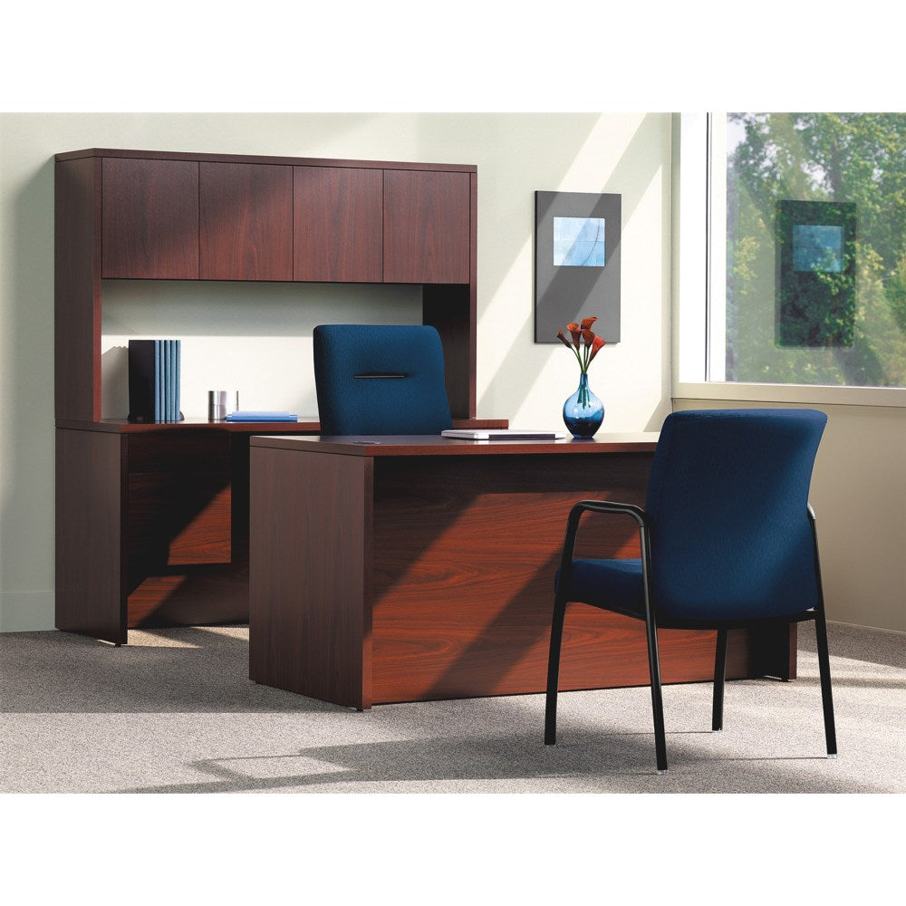 HON 10500 Series Bridge - 42in x 24in29.5in - Square Edge - Finish: Laminate, Mahogany - Scratch Resistant, Stain Resistant - For Office