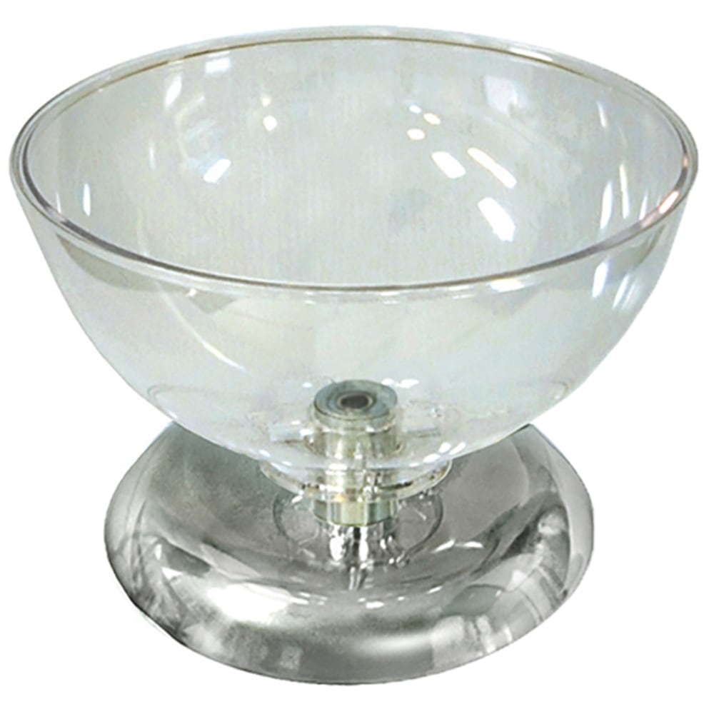 Azar Displays Single Bowl Display, 7-1/2inH x 10inW x 10inD, Clear