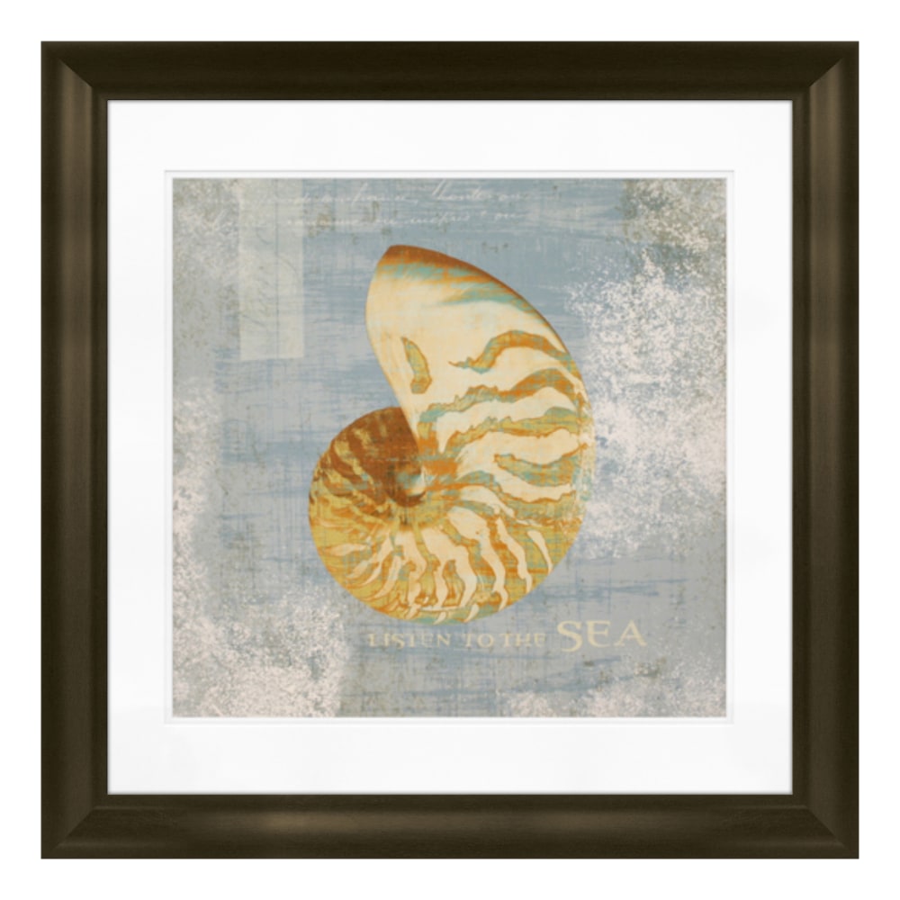 Timeless Frames Marren Framed Wall Artwork, 12in x 12in, Listen To The Sea