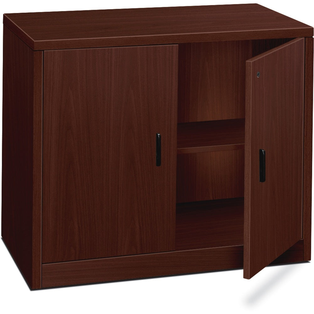 HON 10500 Series Storage Cabinet, Mahogany