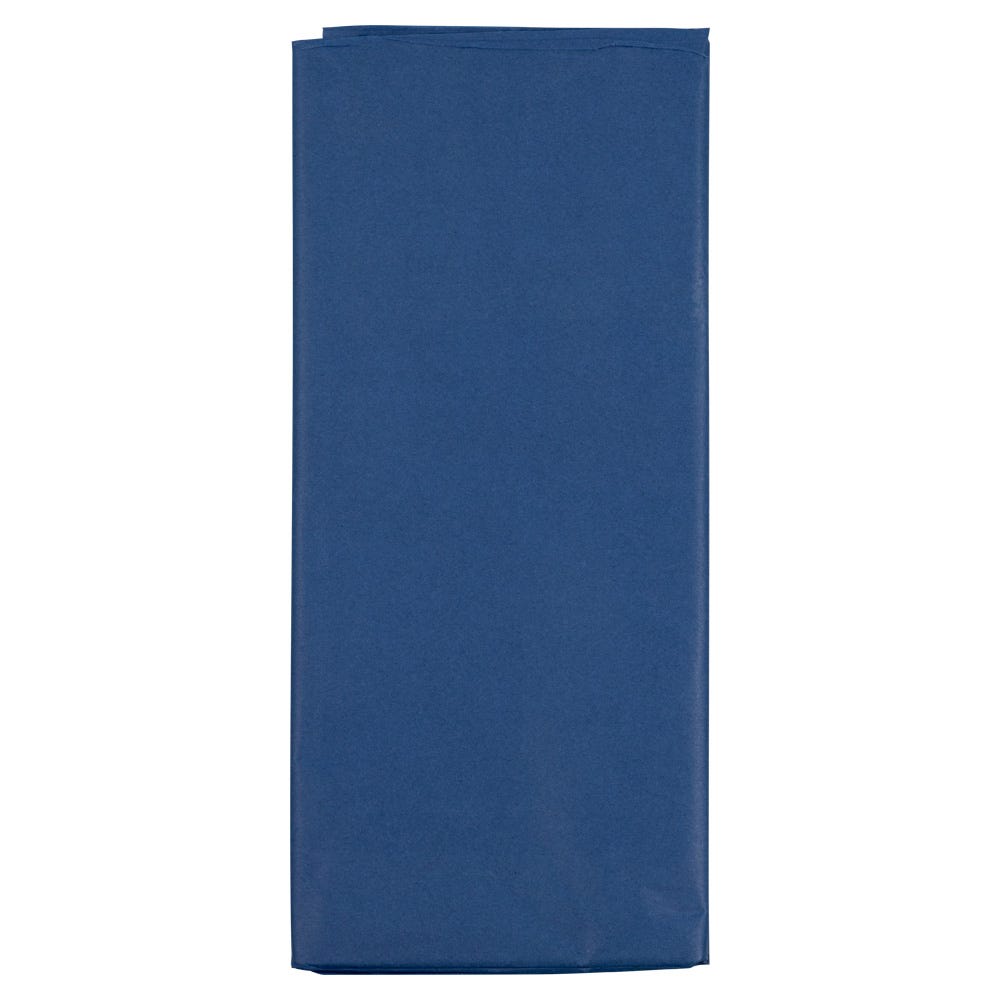 JAM Paper Tissue Paper, 26inH x 20inW x 1/8inD, Navy Blue, Pack Of 10 Sheets