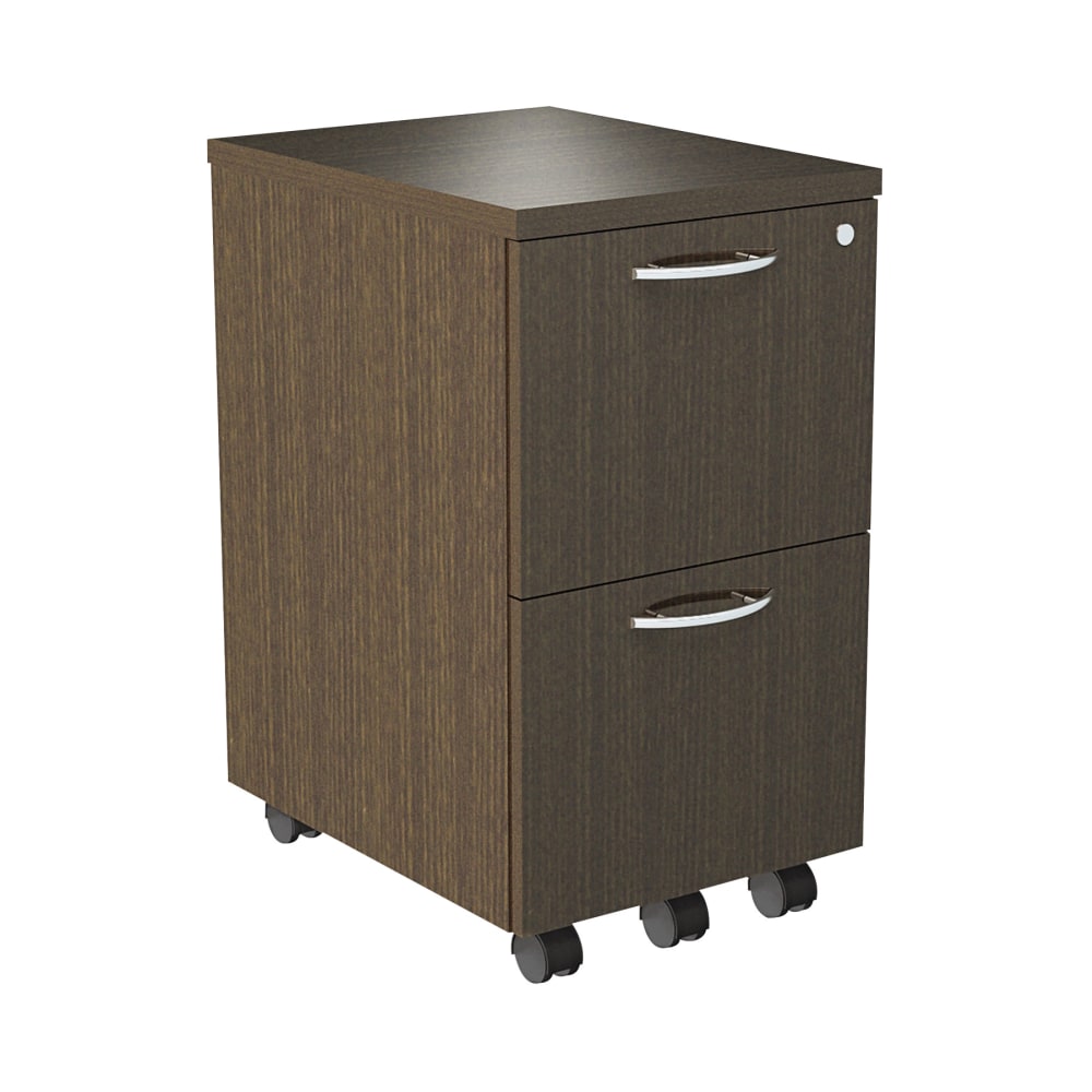 Alera Sedina 20inD Vertical 2-Drawer Mobile File Cabinet, Espresso