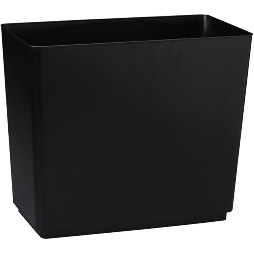 Rubbermaid Contemporary Style Wastebasket, 7 Gallons, 13 5/8in x 16in x 8 1/2in, Black