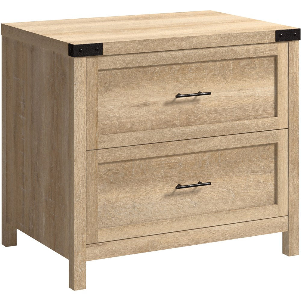 Sauder Bridge Acre 32-15/16inW x 23-5/16inD Lateral 2-Drawer File Cabinet, Orchard Oak