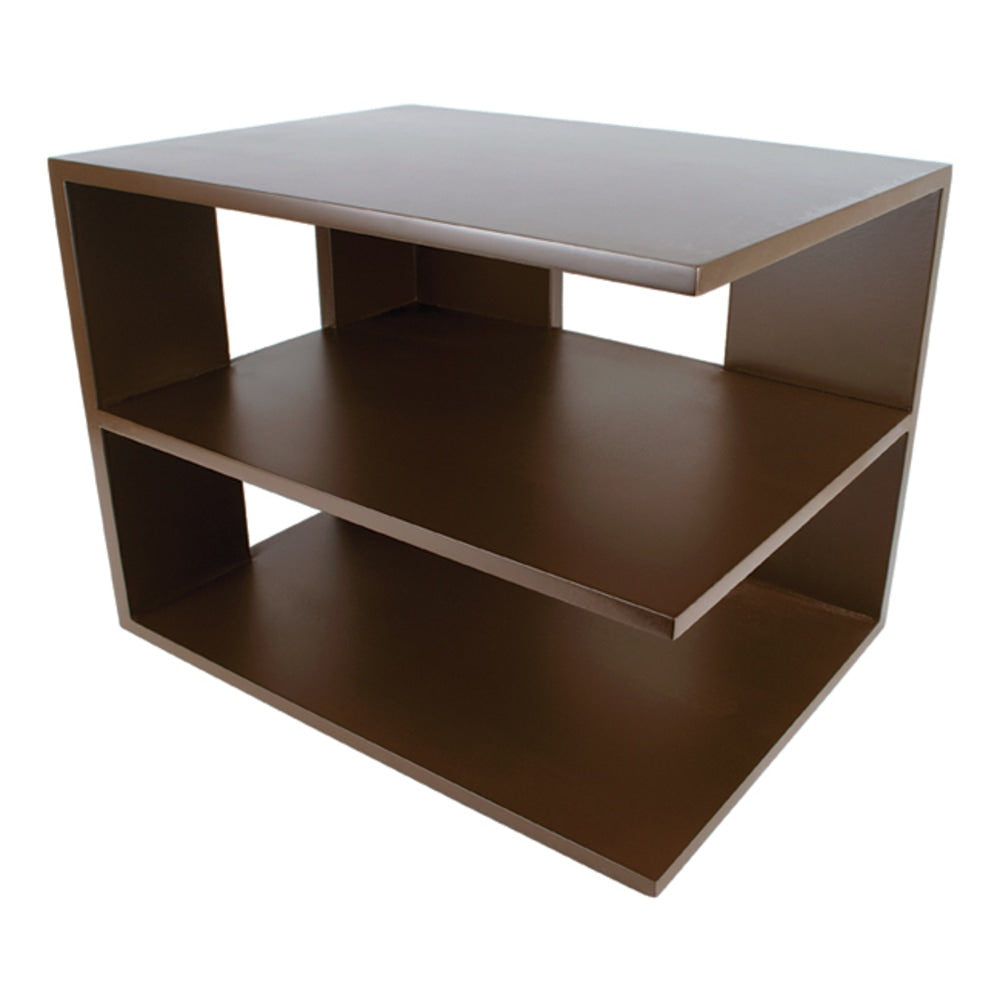 Victor Mocha Brown Collection Corner Shelf, 13 1/2inH x 13 1/2inW x 10 1/2inD, Brown