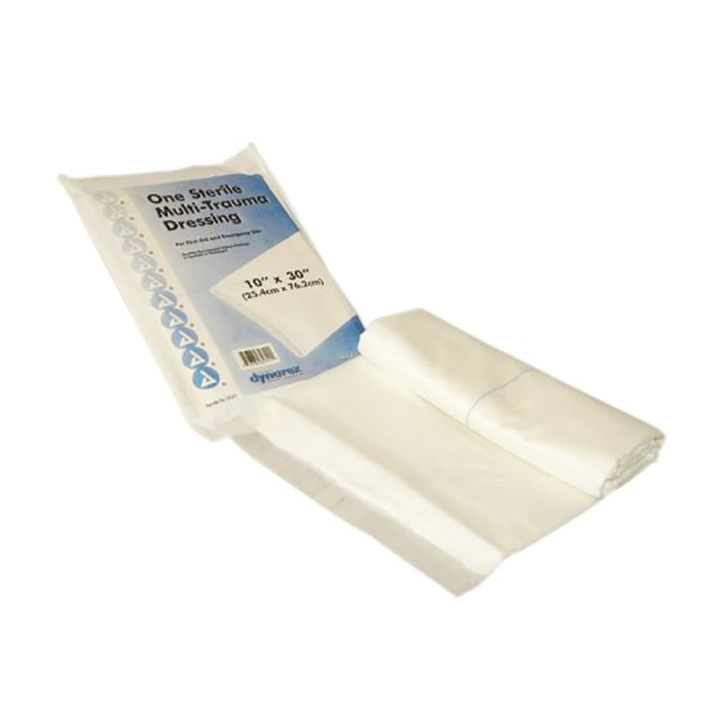 First Aid Only Multi-Trauma Dressing, 10in x 30in, White