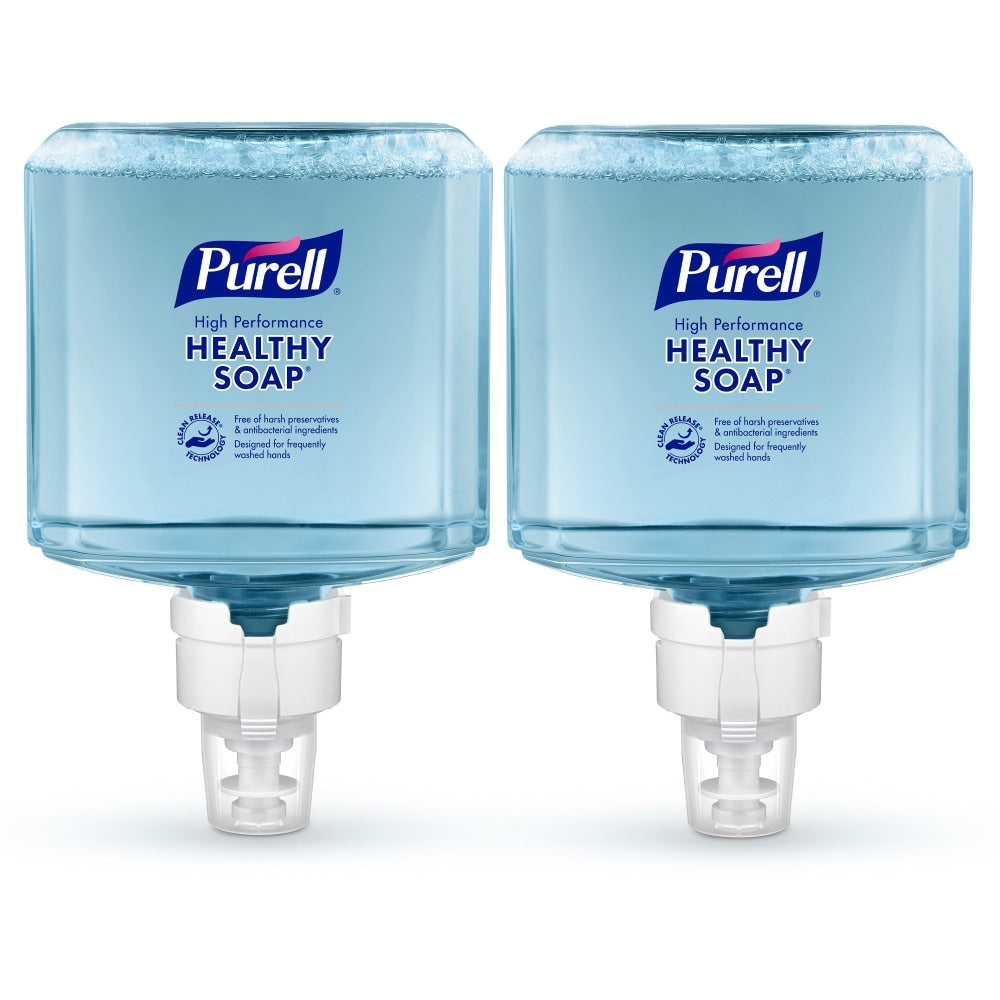 Purell Brand High Performance HEALTHY SOAP Foam ES8 Refills, Fragrance Free, 40.6 Oz, Pack Of 2 Refills