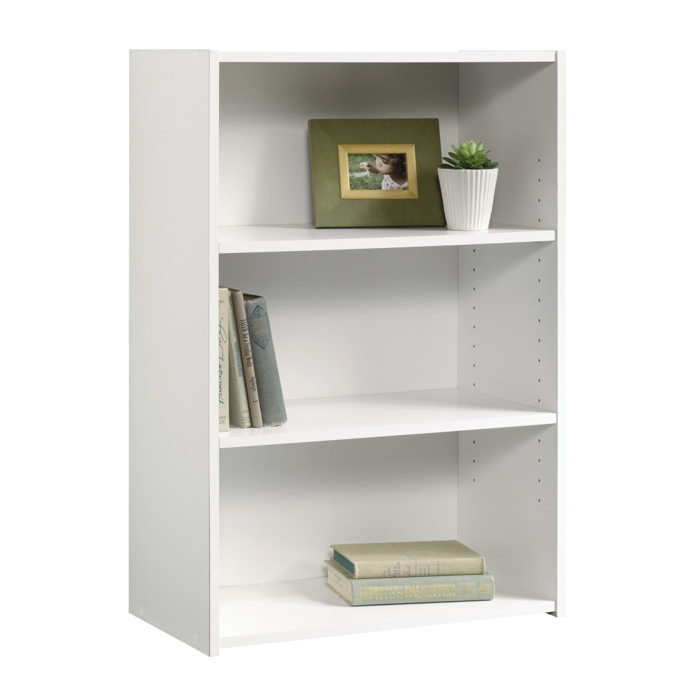 Sauder Beginnings 36inH 3-Shelf Bookcase, Soft White