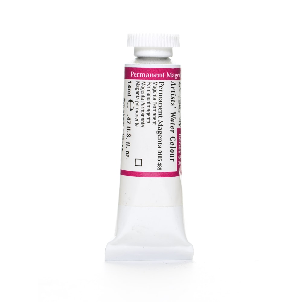 Winsor & Newton Professional Watercolors, 14 mL, Permanent Magenta, 489