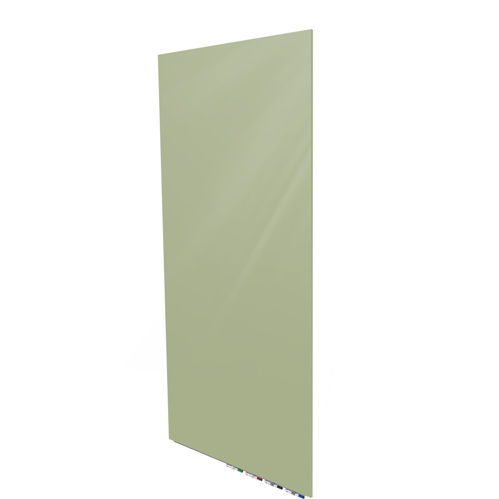 Ghent Aria Low-Profile Magnetic Glass Whiteboard, 72in x 36in, Cactus