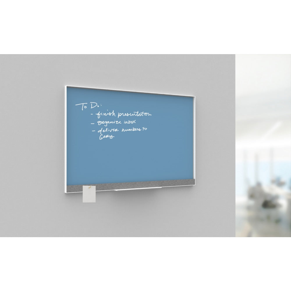 U Brands Dry-Erase Whiteboard, 23in x 35in, Aluminum Frame With White Finish