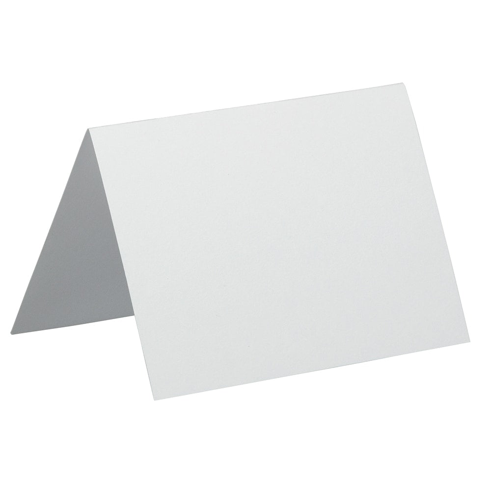 JAM Paper Strathmore Fold-Over Cards, 4 Bar, 3 1/2in x 4 7/8in, Bright White, Pack Of 25