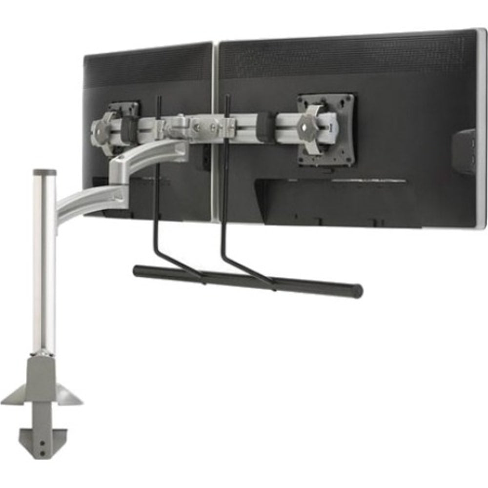 Chief KONTOUR K2C22HS Desk Mount for Flat Panel Display - Silver, Gray - Height Adjustable - 2 Display(s) Supported - 10in to 24in Screen Support - 30 lb Load Capacity - 75 x 75, 100 x 100 - VESA Mount Compatible