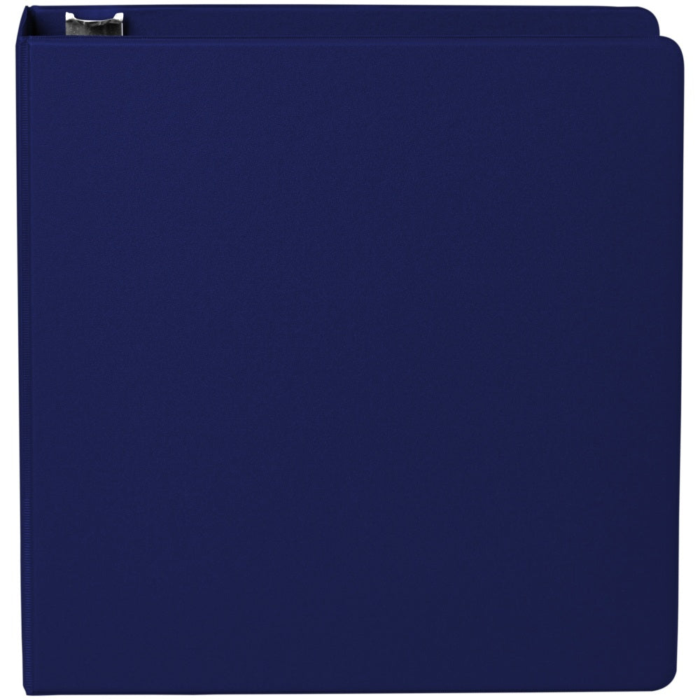 Office Depot Brand Nonstick 3-Ring Binder, 2in Round Rings, Blue