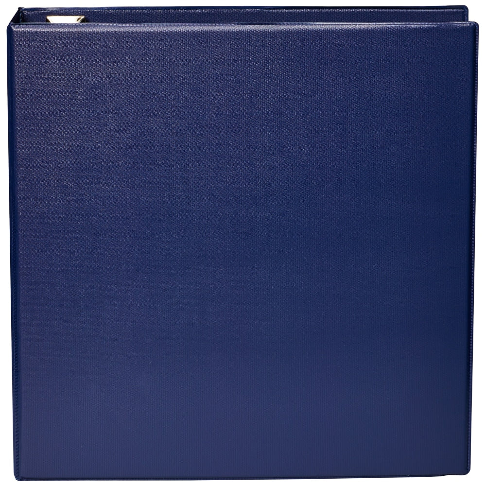 Office Depot Brand Heavy-Duty 3-Ring Binder, 2in D-Rings, 49% Recycled, Navy