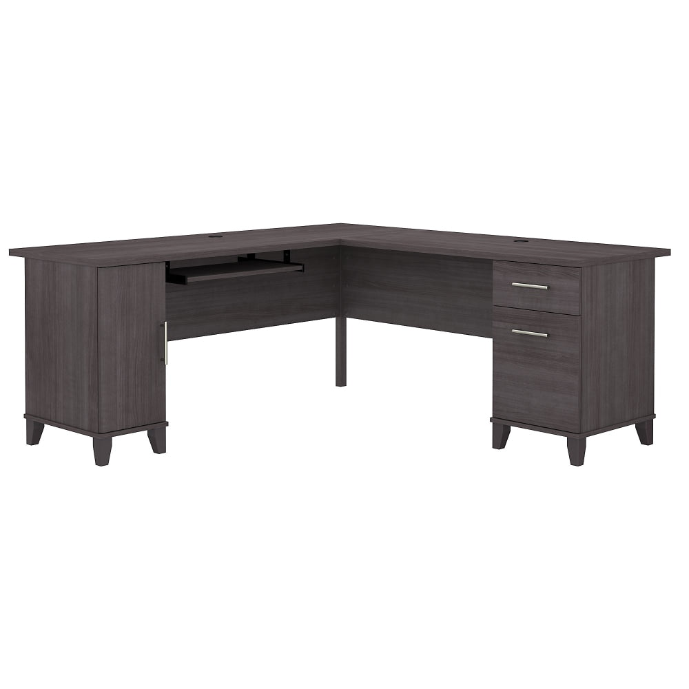 Bush Business Furniture Somerset 72inW L-Shaped Corner Desk, Storm Gray, Standard Delivery