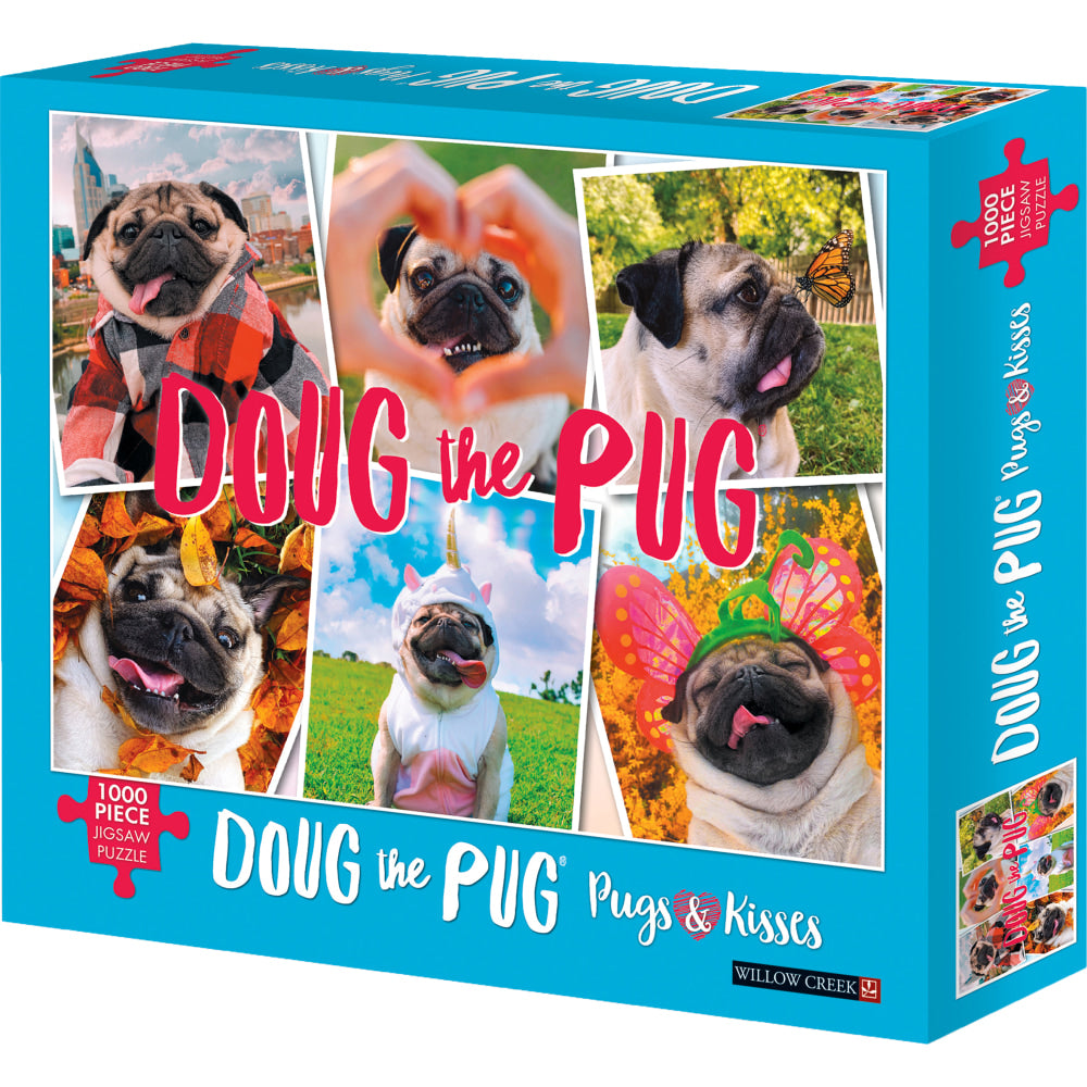 Willow Creek Press 1,000-Piece Puzzle, Doug the Pug