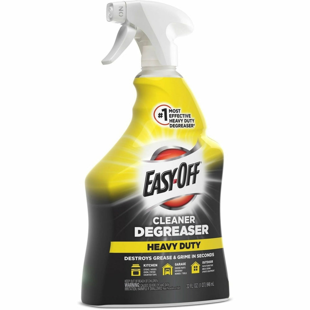 Easy-Off Cleaner Degreaser - Ready-To-Use - 32 fl oz (1 quart) - 1 Each - Heavy Duty - Clear