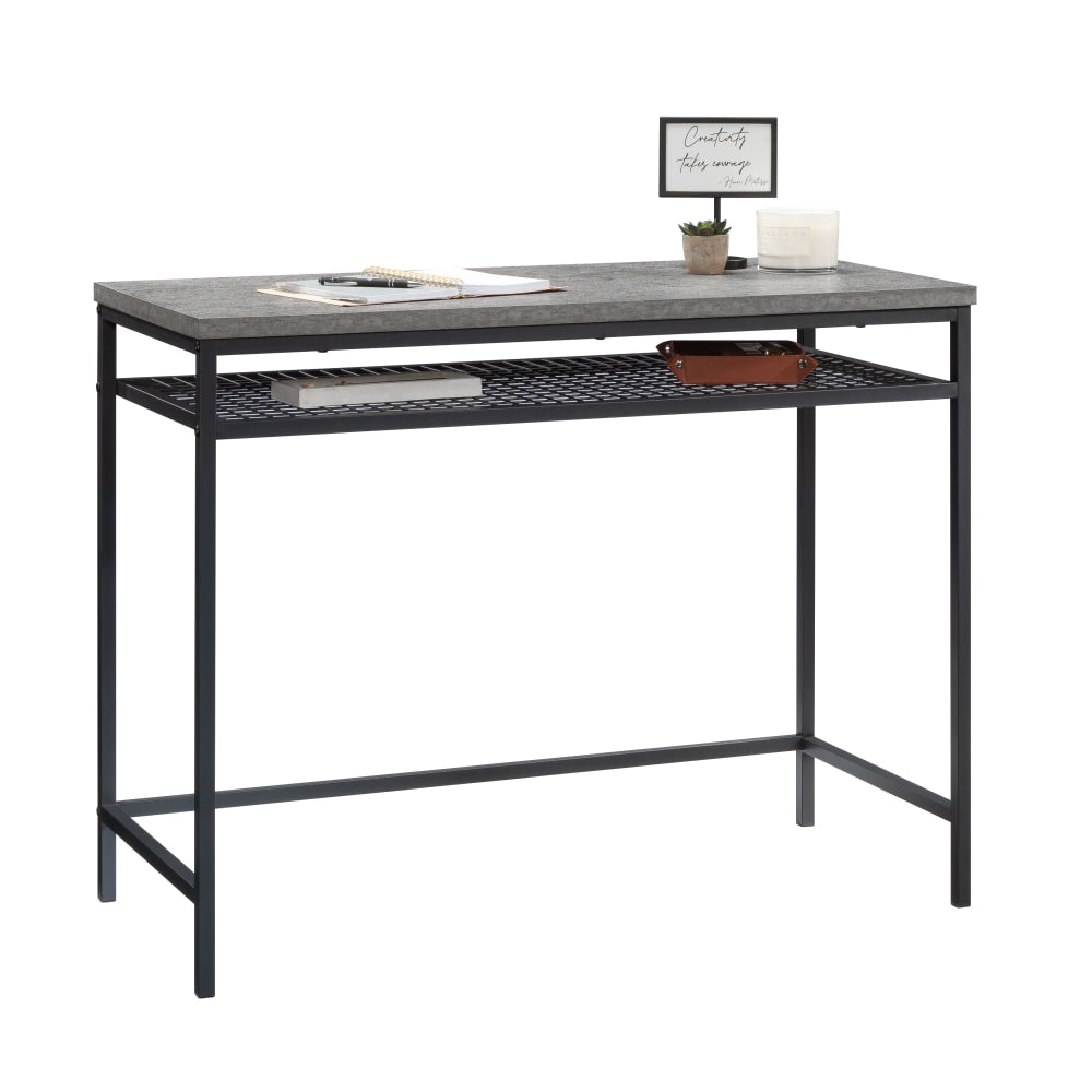 Sauder Market Commons 40inW Computer And Writing Desk, Slate Gray/Black